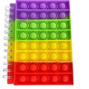 Pop Bubble Fidget Rainbow Notebook